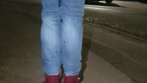 Alice - public wetting in jeans while walking home ;)