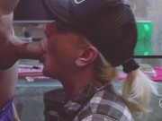 PERFECT BLONDE TEEN SLOPPY BLOWJOB AND CUM IN MOUTH CLOSEUP-ADELLA JAY 11/16