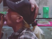 PERFECT BLONDE TEEN SLOPPY BLOWJOB AND CUM IN MOUTH CLOSEUP-ADELLA JAY 13/16