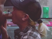 PERFECT BLONDE TEEN SLOPPY BLOWJOB AND CUM IN MOUTH CLOSEUP-ADELLA JAY 14/16