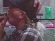 PERFECT BLONDE TEEN SLOPPY BLOWJOB AND CUM IN MOUTH CLOSEUP-ADELLA JAY 15/16