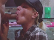 PERFECT BLONDE TEEN SLOPPY BLOWJOB AND CUM IN MOUTH CLOSEUP-ADELLA JAY 7/16