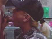 PERFECT BLONDE TEEN SLOPPY BLOWJOB AND CUM IN MOUTH CLOSEUP-ADELLA JAY 9/16