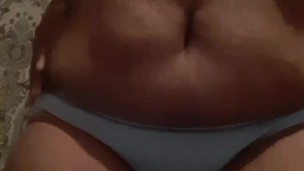 Chubby Ebony Girl Strip Tease