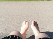 Outdoor Foot Wiggling