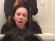 Bent over and fucked in friends bathroom 4/16