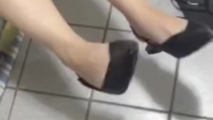 @tici_feet IG tici feet tici_feet wearing slingback sandal again