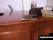 Lustful Lawyer Angelina Castro StrapOn Fucks Karen Fisher! 2/16