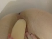 real orgasm while playing with my dildo and squirt ! 9/16