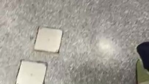 Wanking in public toilets nearly got caught 