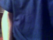 shooting a huge fountain of cum across the kitchen 3/16