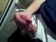 shooting a huge fountain of cum across the kitchen 6/16