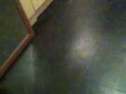 shooting a huge fountain of cum across the kitchen 9/16