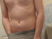 wanking in my bathroom 2/16