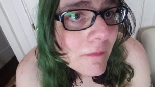 Green Hair Trans Tongue ASMR
