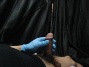 Urethral Sounding J-Type Stainless Long Plug No Cob Type  尿道ブジー