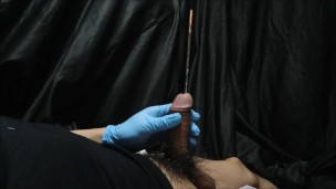 Urethral Sounding J-Type Stainless Long Plug No Cob Type 尿道ブジー