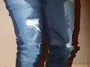 Alice - totally desperate, peeing my jeans & showing pussy 10/16
