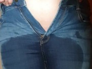 Alice - totally desperate, peeing my jeans & showing pussy 12/16