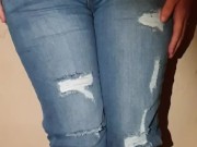 Alice - totally desperate, peeing my jeans & showing pussy 2/16
