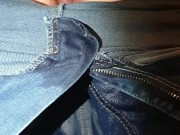 Alice - peeing and rewetting my jeans and showing pussy! 