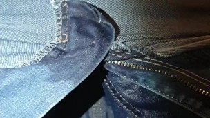 Alice - peeing and rewetting my jeans and showing pussy! 