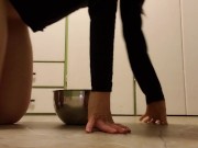 Primal Piss On All Fours Into A Metal Bowl 2/16