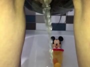 Rear view pee - Screenshot 4 of 16 - Urinating