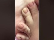 @tici_feet IG tici feet tici_feet taking off polish toenail