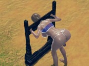 3d hentai Fat buttocks