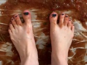 Dark Kumato Tomato Feet Food Squashing & Stepping