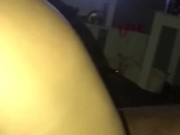 Thick white bitch twerking on daddy dick and squirting  5/16