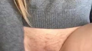 Sexy MILF Fucks Her Hairy Pussy With Dildo & Squirts EVERYWHERE