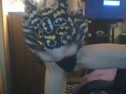 blonde camslut needs some dick! She Rides her toy and fucks herself silly 13/16