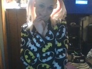 blonde camslut needs some dick! She Rides her toy and fucks herself silly 15/16