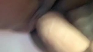 Ebony BBW Dildo First Time