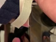 cumming on her bra collections