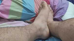 Big hairy legs and feet