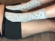 teen girl footjob with school socks foot fetish 5/16