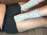 teen girl footjob with school socks foot fetish 9/16