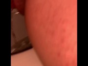 She didn’t want to stop playing during pee - She wanted me to taste her. 8/16