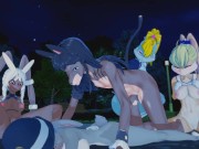 (3D hentai)(Furry) Rabbit gangbang 16/16