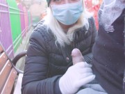 - 4K -FUCK CORONAVIRUS ! -RISKY OUTDOOR HANDJOB IN PARK, CUMSHOT ADELLA JAY 12/16