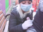 - 4K -FUCK CORONAVIRUS ! -RISKY OUTDOOR HANDJOB IN PARK, CUMSHOT ADELLA JAY 15/16