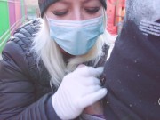 - 4K -FUCK CORONAVIRUS ! -RISKY OUTDOOR HANDJOB IN PARK, CUMSHOT ADELLA JAY 16/16