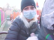 - 4K -FUCK CORONAVIRUS ! -RISKY OUTDOOR HANDJOB IN PARK, CUMSHOT ADELLA JAY 9/16