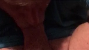 Amazing self sucker with huge cock cums in his mouth