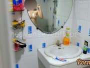 Thai girl taking a shower แอบถ่ายสาวอาบน้ำโดนจับได้ ก็เลยเย็ดกันเ...
