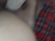 Schoolgirl pawg getting stretched open by huge dildo 7/16