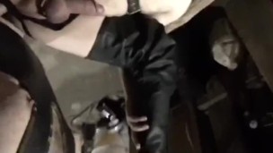 Spread-leg red head’s butt fucked